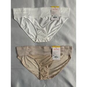 NEW Warners No Pinching No Problems Lace Bikini WR5509 2 Pair Women Size Medium